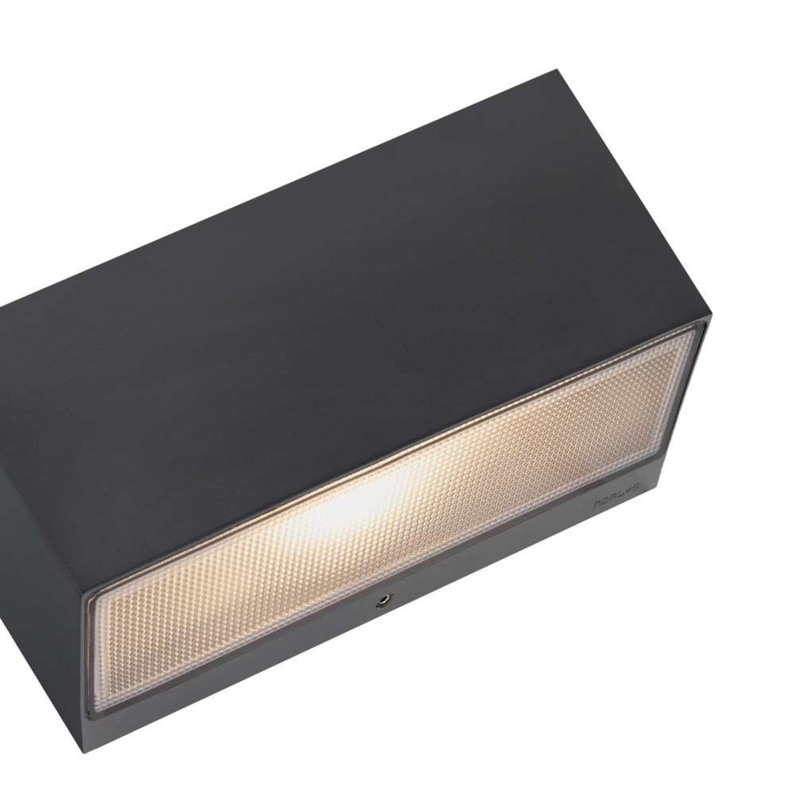 Asker stor udendørs LED-væglampe, 13,7 W, grafit – Norlys - Terrasse - Aluminium