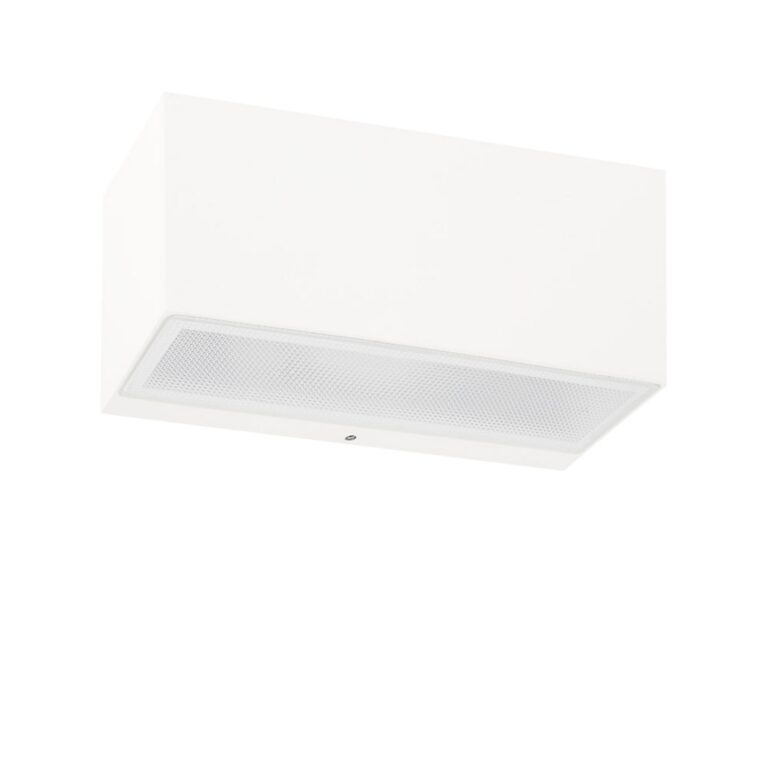 Asker stor udendørs LED-væglampe, 8,4 W, hvid – Norlys - Terrasse - Aluminium