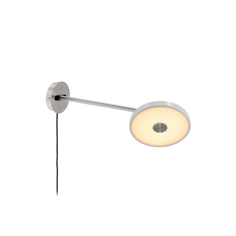 Asteria Long LED-væglampe, grå, stål, stik UMAGE - Stue - Design - Metal - Med én lyskilde