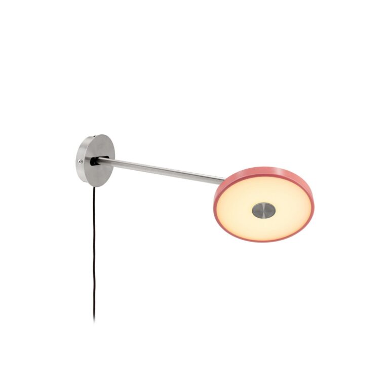 Asteria Long LED-væglampe, lyserød, stål, stik UMAGE - Stue - Design - Metal - Med én lyskilde