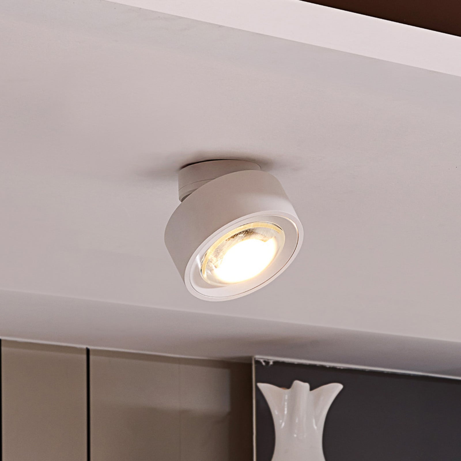 Atreus Move LED-loftlampe, hvid – Arcchio Rotari - Stue - Moderne - Metal - Rund