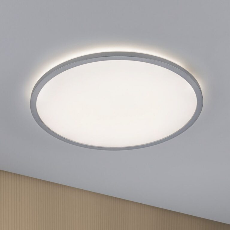 Atria Shine LED-panel, 3-trins dæmpbar lysstyrke, krom, Ø 42 cm – Paulmann - Stue - Moderne - Plastik - Rund