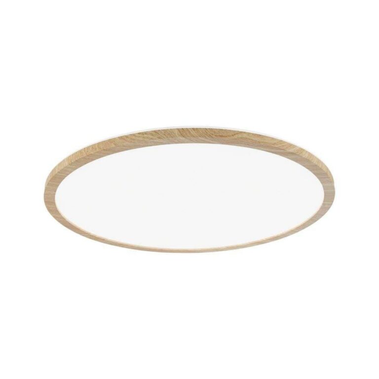 Atria Shine LED-panel Ø42 cm træ IP44 4000K tænd/sluk Paulmann - Kontor / arbejdsværelse - Moderne - Plastik - Med én lyskilde