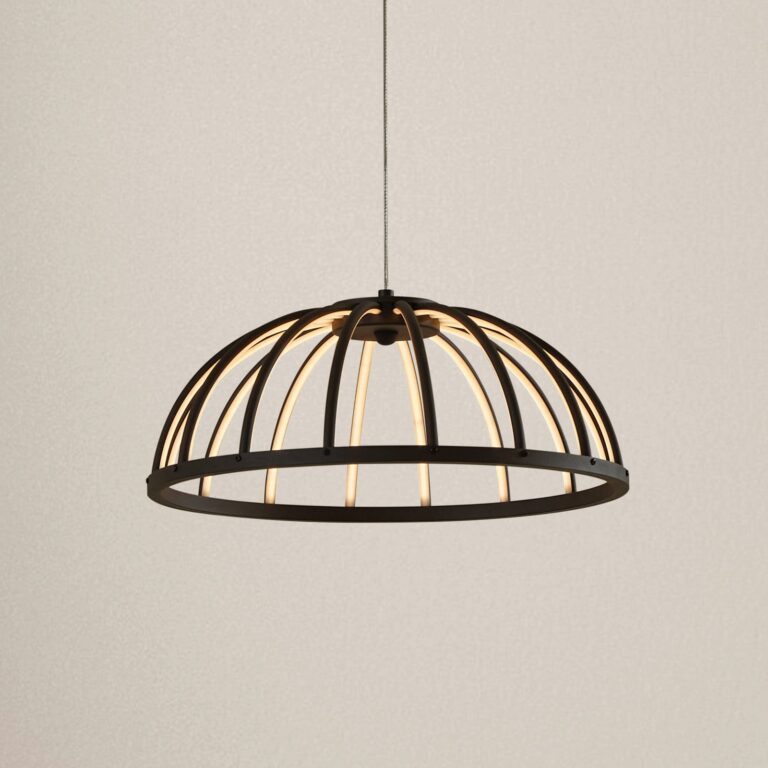Attea LED Pendel Sort - Lucande - Stue - Moderne - Metal - Med én lyskilde