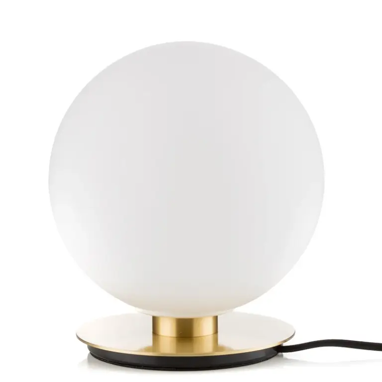 Audo Copenhagen - TR Bulb LED-bordlampe, 22 cm, messing/opal