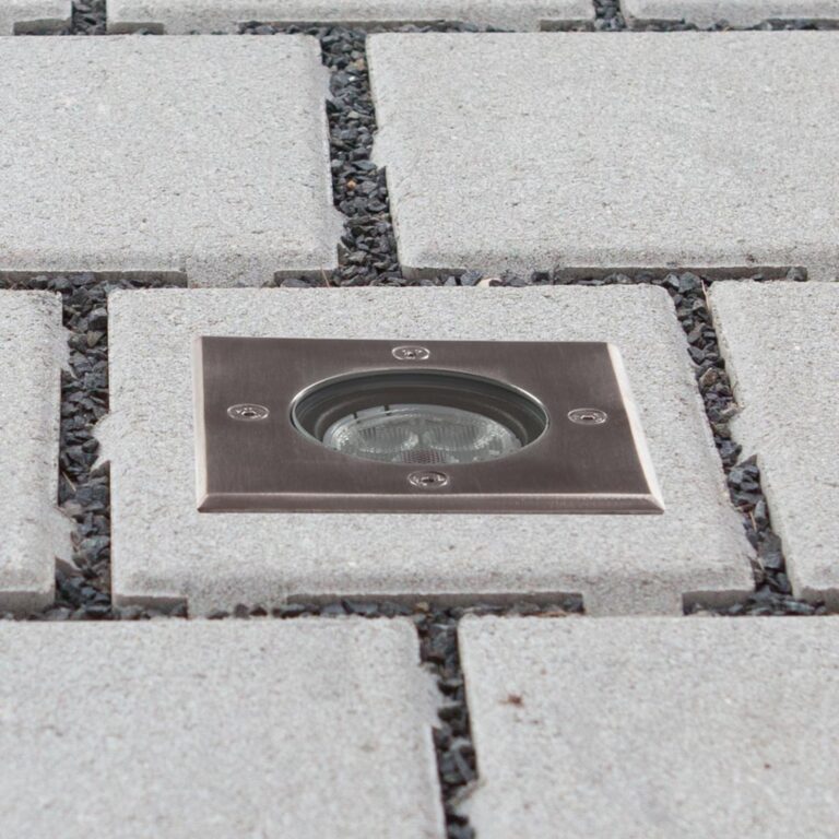 Ava LED Nedgravningsspot Steel Lucande - Terrasse - Moderne - Metal - Kantet