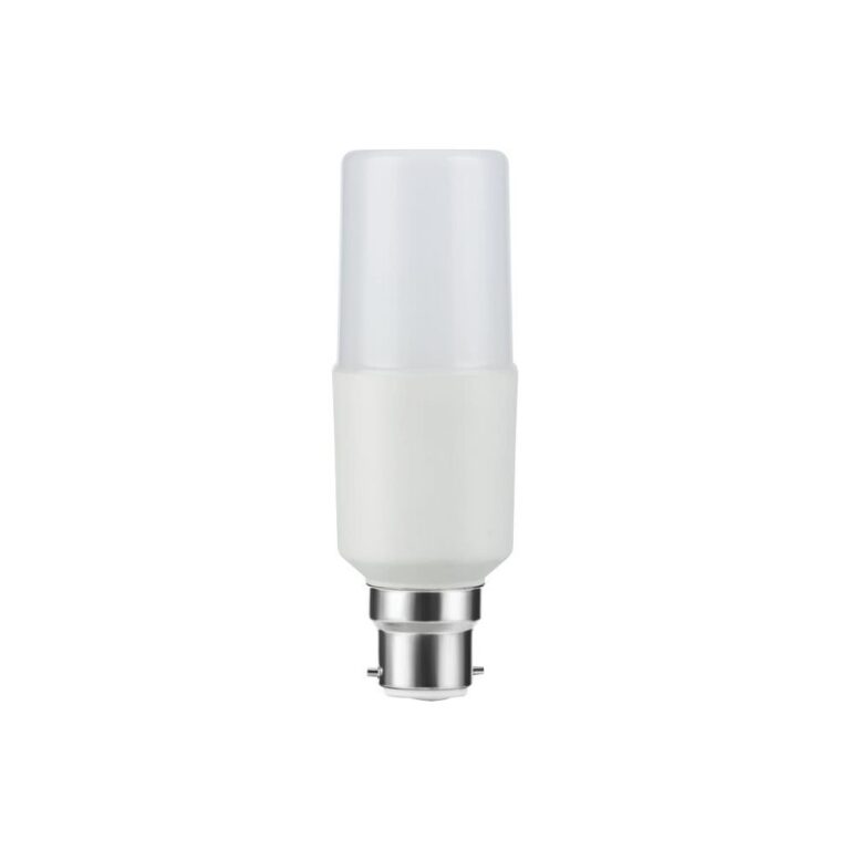 B22d 9W LED pære - 12,5cm, 95-265V, 1180lm, opal glas, 3000K