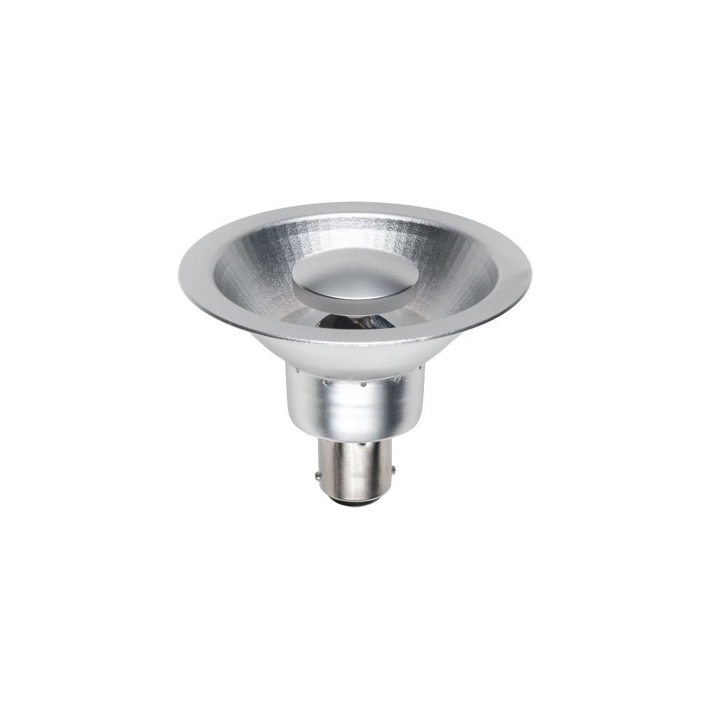 BA15d AR70 9W dæmpbar LED pære, 12V - 510lm, 35 grader, grå kabinet