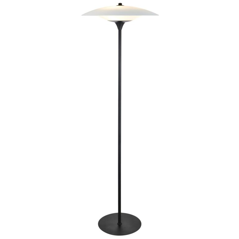 Baroni Gulvlampe Ø46 Sort/Opal