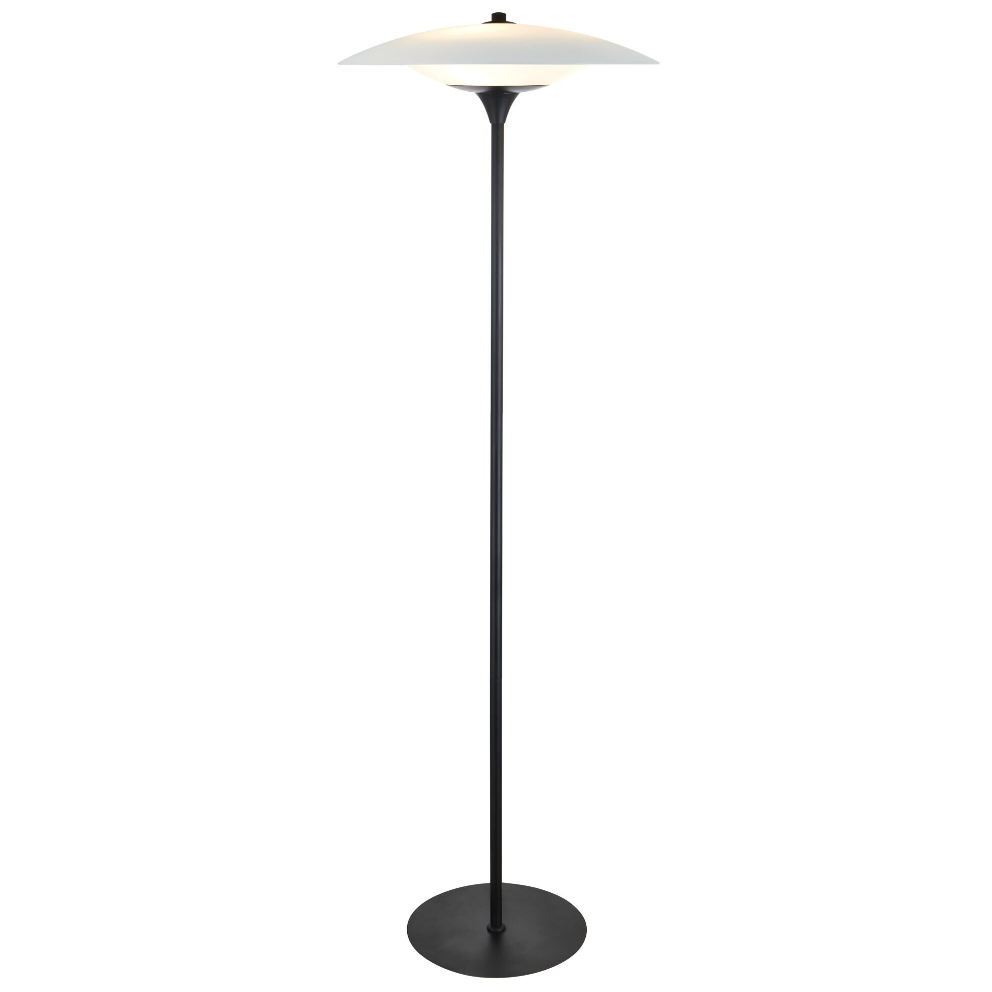Baroni Gulvlampe Ø46 Sort/Opal