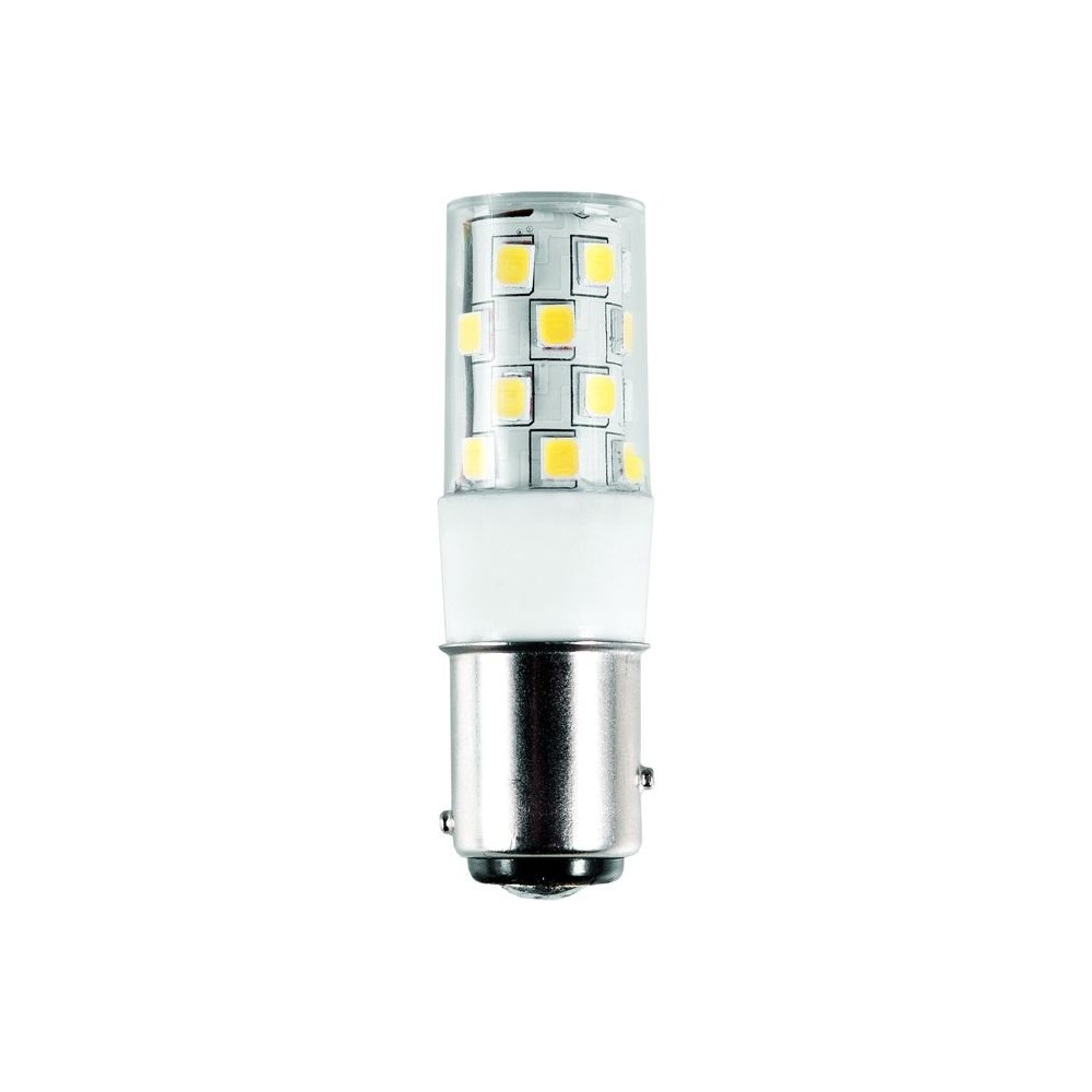 Bay15d 3W LED pære til navigation, 10-30V - 380lm, 5,5cm, IP65, 6500K, EMC godkendt, skibslampe