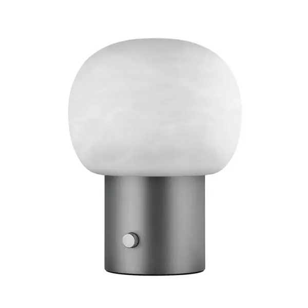 Blomus - Iris LED Bordlampe Alabaster Gunmetal
