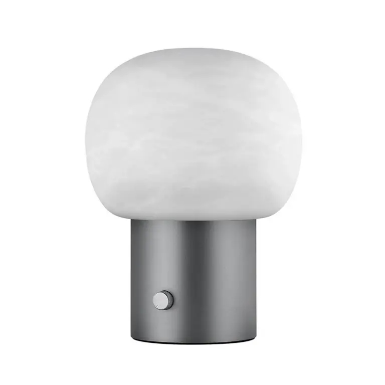 Blomus - Iris LED Bordlampe Alabaster Gunmetal
