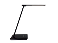 Bordlampe Unilux Linka LED foldbar sort USB+IQ oplader