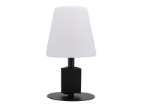 Bordlampe inden/udendørs Genopladelig LED Ø15xH28cm Sort/hvid,stk