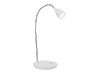 Brilliant Anthony - Skrivebordslampe - LED - 2.4 W - klasse F - varmt hvidt lys - 3000 K - hvid, jern