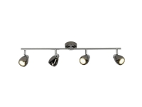 Brilliant Milano G21732/76 Loft-spotlights LED (RGB) GU10 12 W Krom, Sort