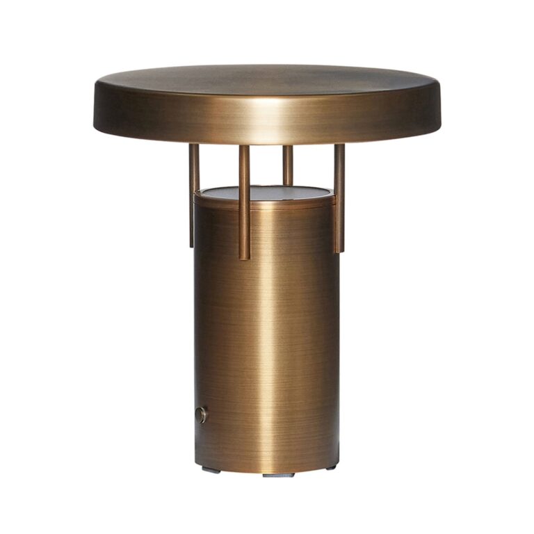 BringMe Mini LED-batteridrevet bordlampe, messing, 20 cm Hübsch - Stue - Aluminium