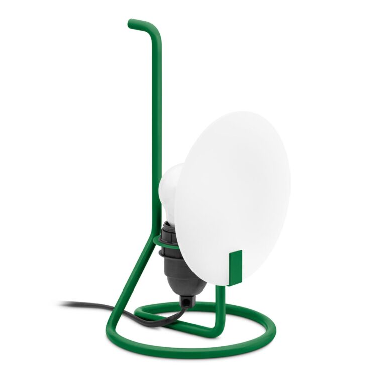 Bugia bordlampe, grøn, højde 26,3 cm – Stilnovo - Stue - Design - Metal - Med én lyskilde