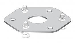 Bund Til Montage Af Lysgittersøjle