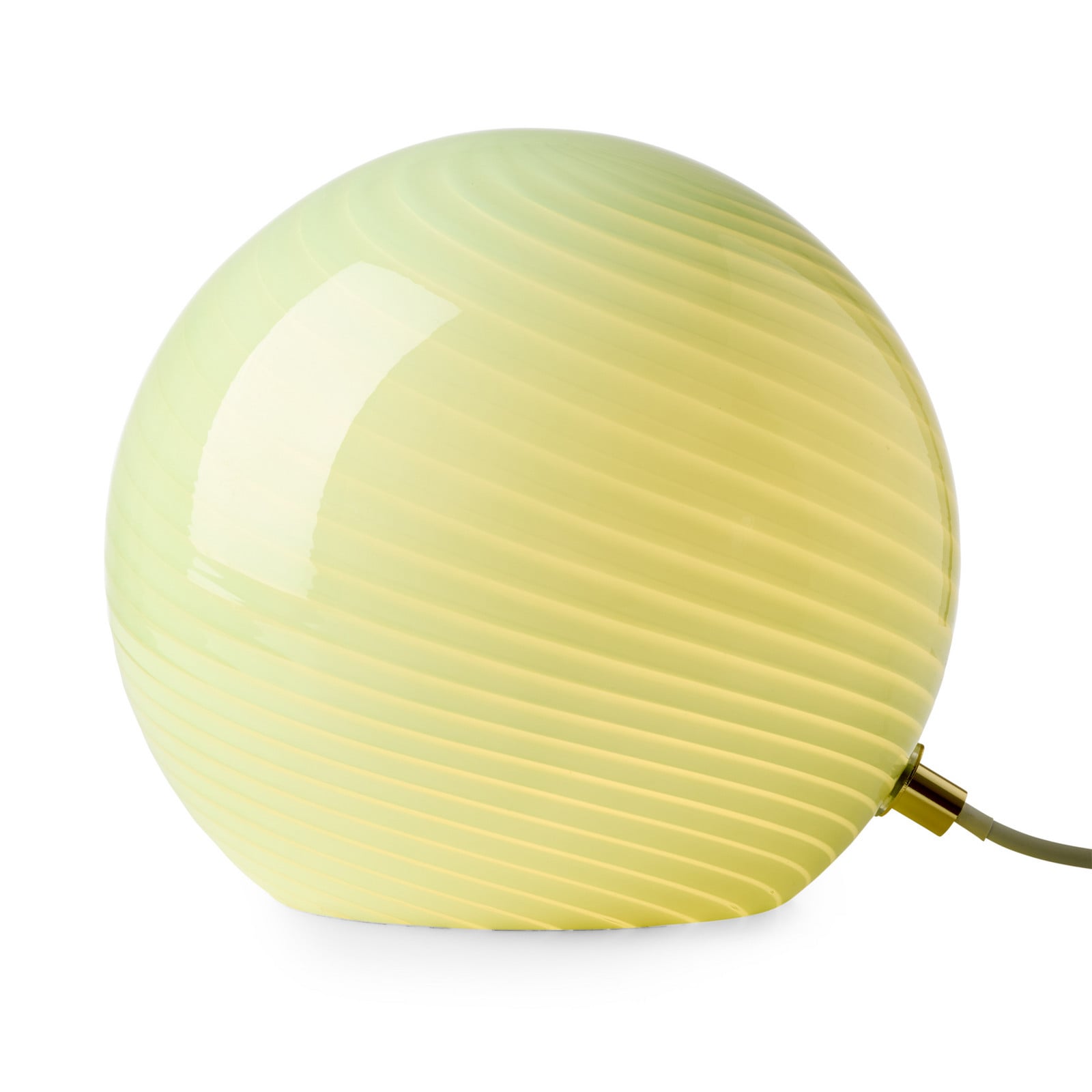 CANDY bordlampe, oliven, Ø 20 cm, glas, E14 – Halo Design - Stue - Med én lyskilde