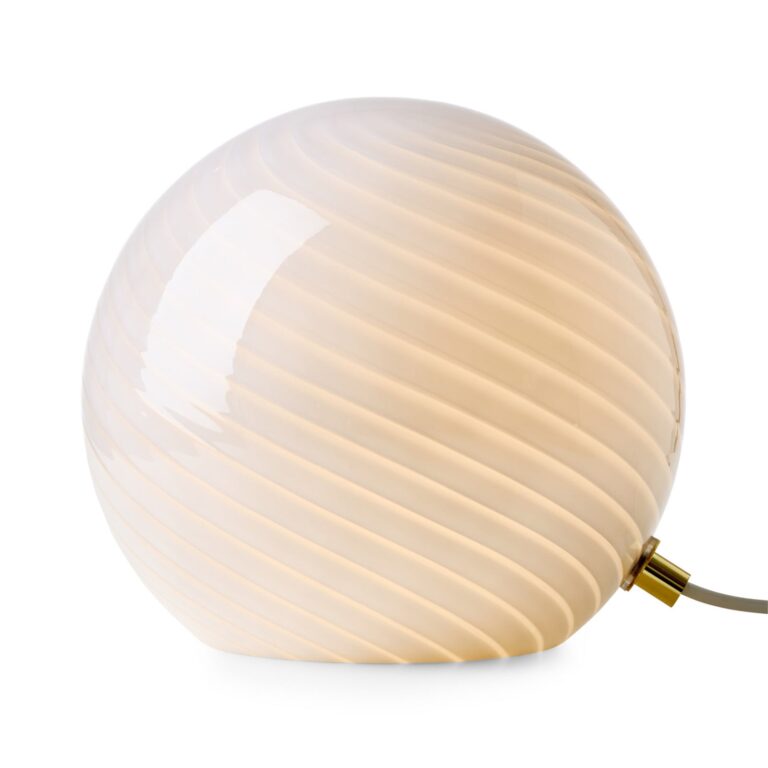 CANDY bordlampe, opal, Ø 20 cm, glas, E14 – Halo Design - Stue - Med én lyskilde