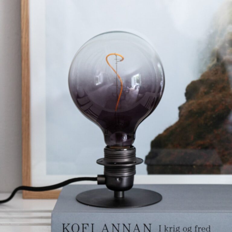 COMBI bordlampe, gunmetal, Ø 11 cm, metal, E27 Halo Design - Stue - Antik - Med én lyskilde
