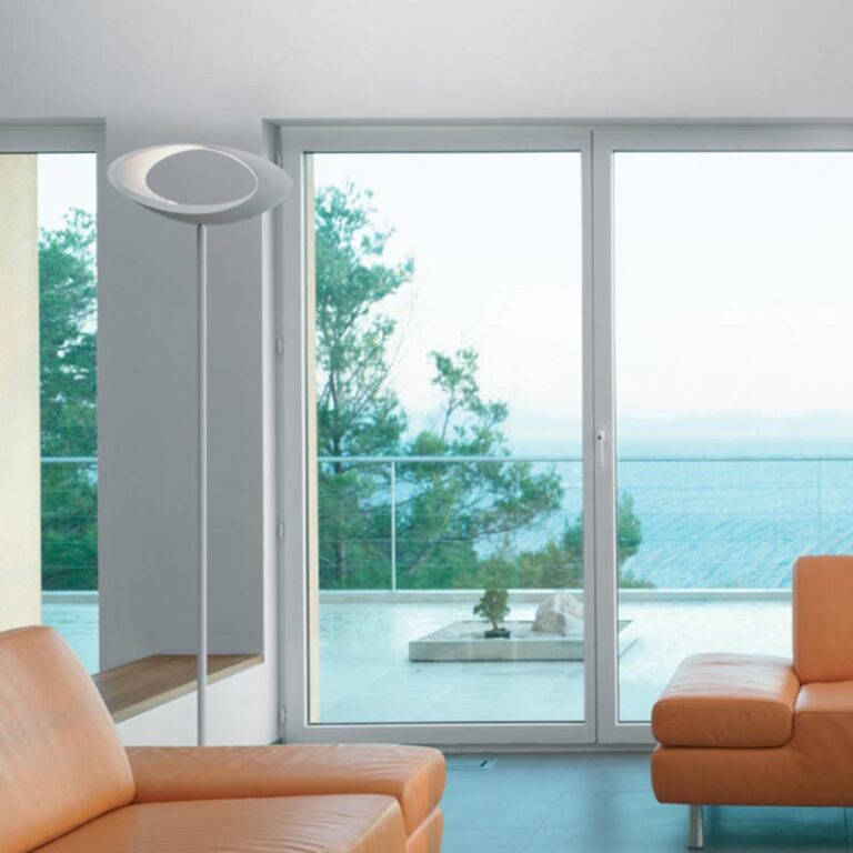 Cabildo F LED-gulvlampe 2700K hvid – Artemide - Stue - Design - Metal - Med én lyskilde