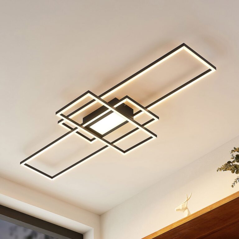 Caitlin LED Loftlampe Anthracite - Lindby Caitilin - Stue - Moderne - Metal - Kantet
