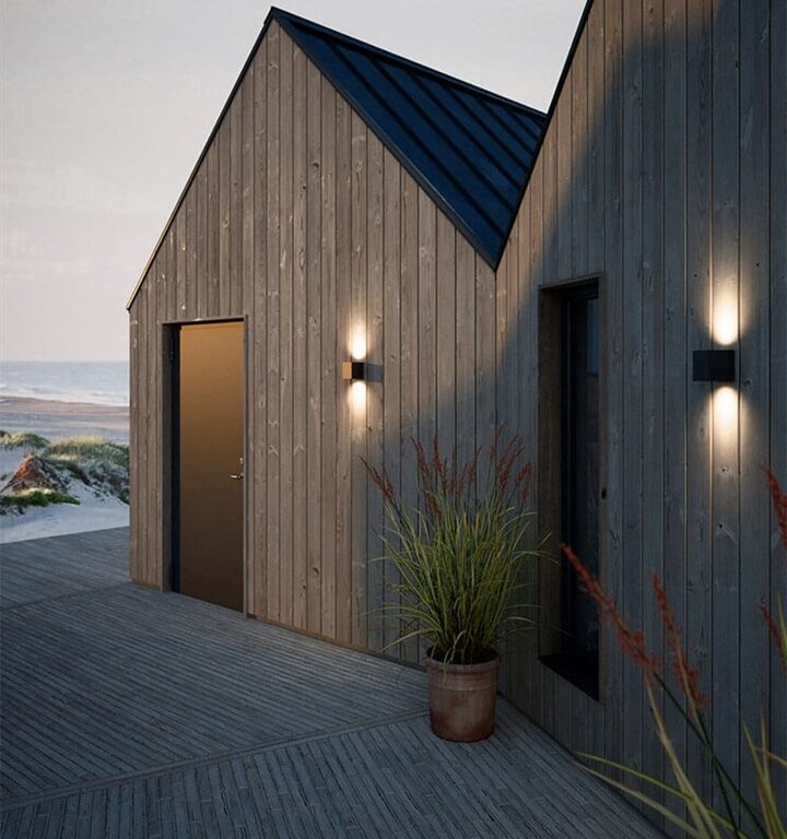 Canto Kubi 2 udendørs væglampe LED, seaside sort