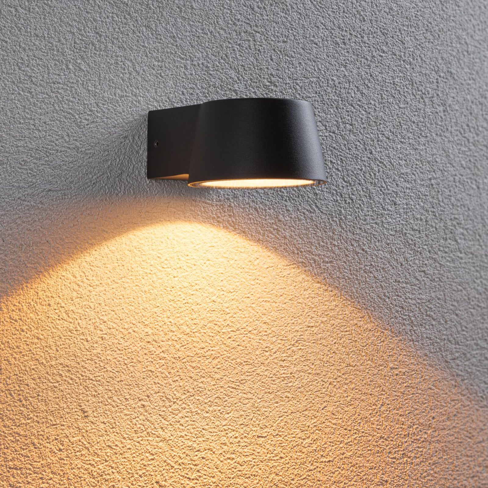 Capea udendørs LED-væglampe, antracit, 10 cm, IP44 – Paulmann - Moderne - Metal - Med én lyskilde