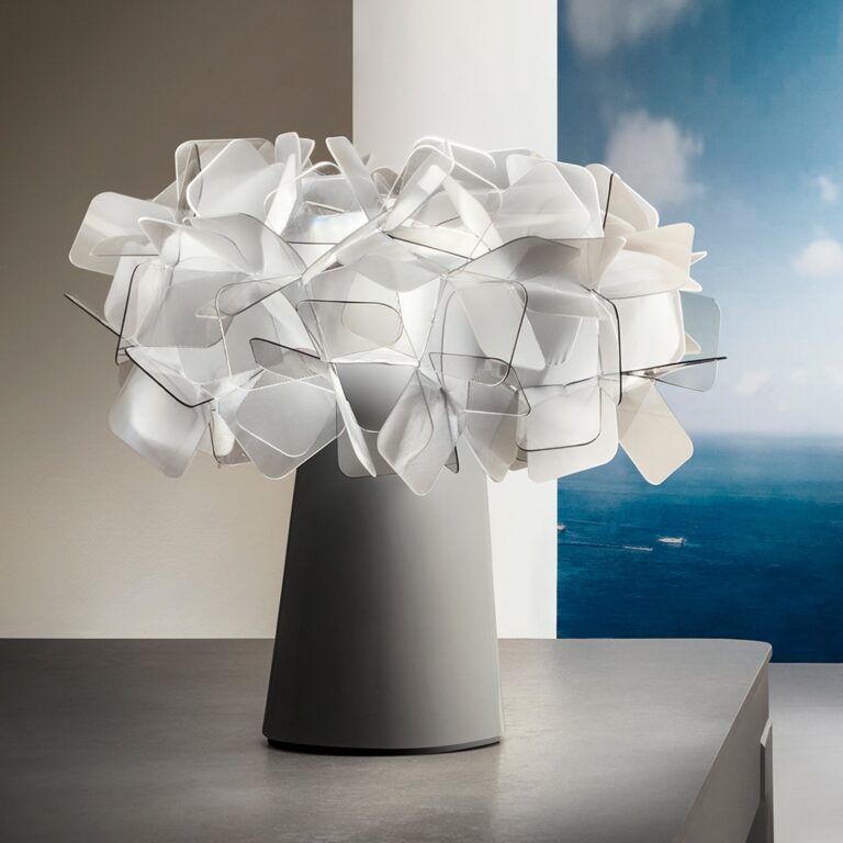 Clizia LED-batteridrevet bordlampe, røggrå, dæmpbar Slamp - Stue - Design - Plastik