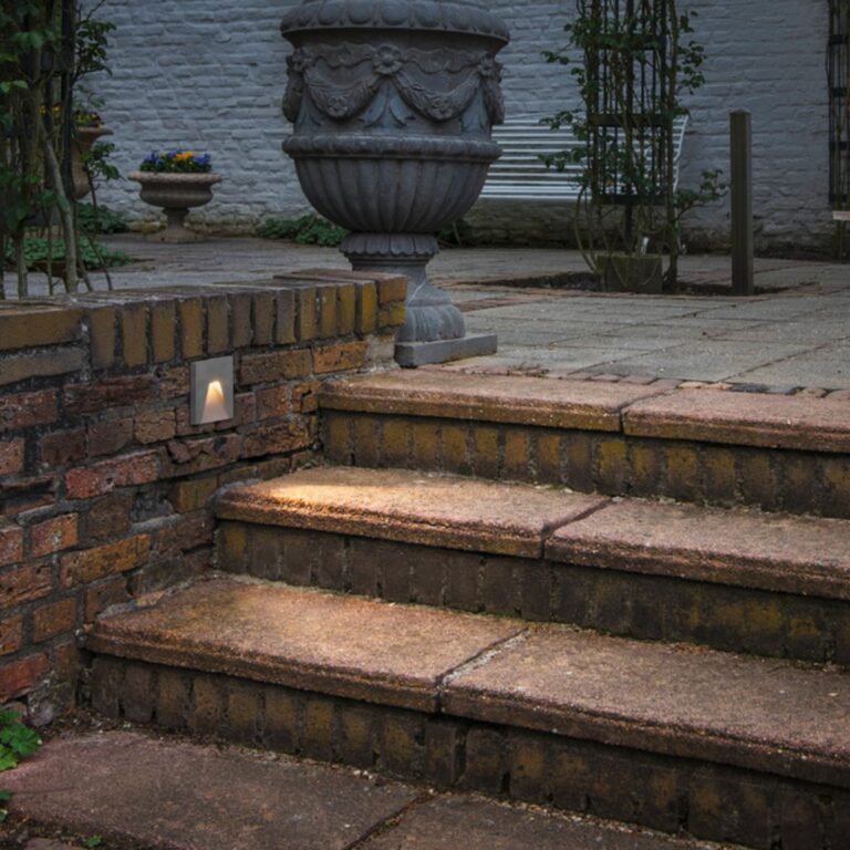 Concreto LED-vægindbygningslampe, bred, IP65, lysegrå SLV - Moderne - Beton - Kantet
