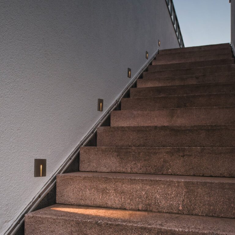 Concreto LED-vægindbygningslampe, smal, IP65, lysegrå SLV - Moderne - Beton - Kantet