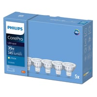 CorePro LED spot MR16, 4,4W 827, 345 lumen, GU5,3, 36°, 5-pak - Philips Lighting