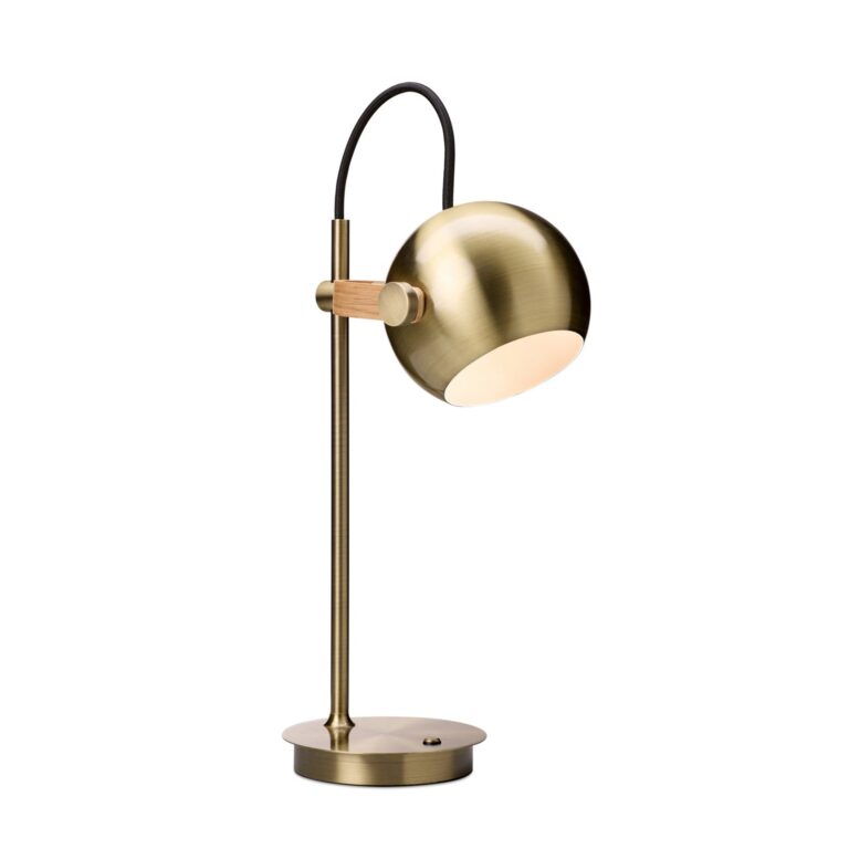 DC PORTABLE LED-akkulampe messing antik metal Halo Design - Stue - Med én lyskilde