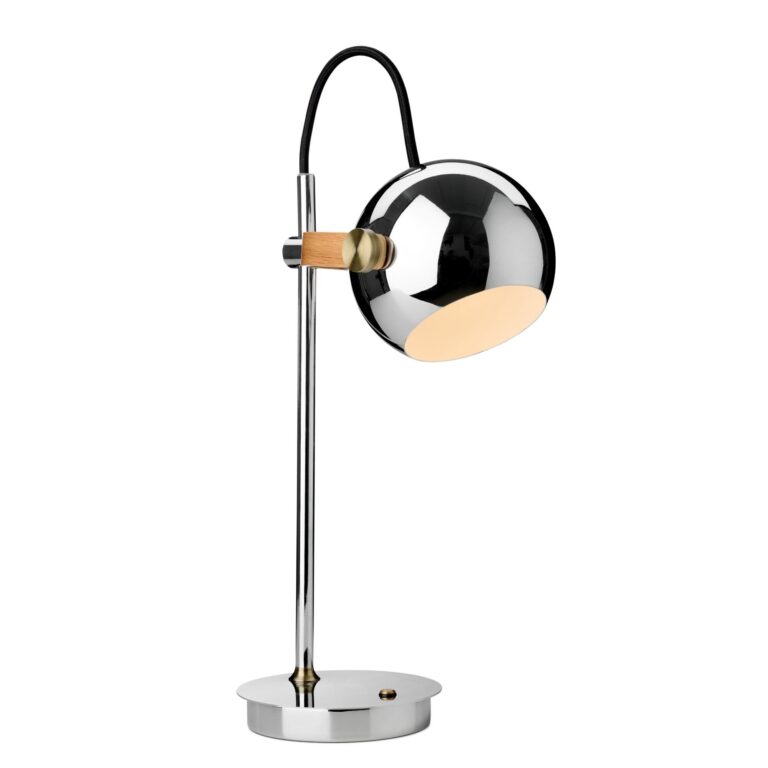 DC Portable Bordlampe Krom