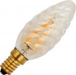 DECO LED 1,5W E14 Amber (Gold) snoet kerte, Ø35x100 100Lm 2200k Ra95 (A++)