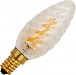 DECO LED 3,5W E14 Amber (Gold) snoet kerte, Ø35x100 200Lm 2200k Ra95 (A+)