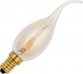 DECO LED Amber (Gold) Vindstød 1,5W E14, Ø35x120MM 2500K 150Lm Ra95 (A++)