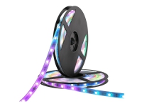DELTACO SMART HOME - Lysrem - LED - 30 LEDs/m - RGB-lys - 5 m (pakke med 2)