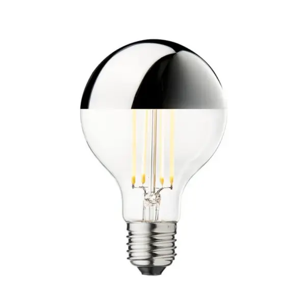 DESIGN BY US - Pære LED 3,5W Globe Ø80 Crown Silver E27