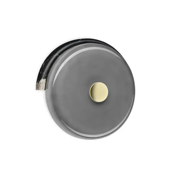 DESIGN BY US - Trip LED-væglampe, askegrå/grå, glas –