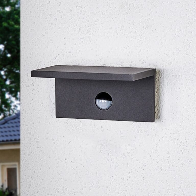 Darina LED Udendørs Væglampe w/Sensor Graphite - Lucande - Moderne - Metal - Med én lyskilde