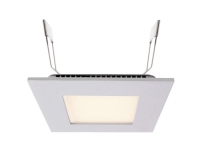 Deko Light 565153 LED Panel Square 8 LED-indbygningslys EEK: G (A - G) LED (RGB) LED indbygget 7 W Perlelysegrå (RAL 9022)