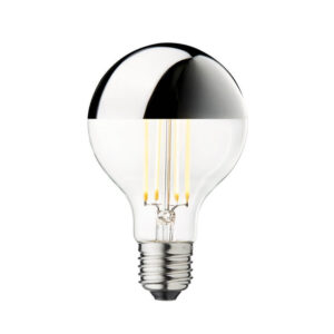 Design By Us - Pære LED 3,5W Globe Ø80 Crown Silver E27