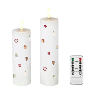 Dga Led Vokslys,Ø5 Cm, 2/Boks - 67001123