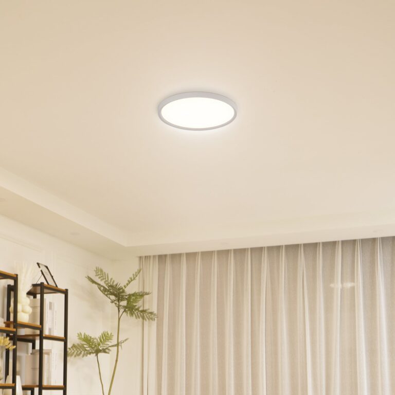 Diki LED-loftlampe Ø40 CCT White – Lindby Pravin - Stue - Moderne - Plastik - Rund