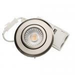 Diospot '30' Downlight led 6w 2700k 320lm 38Â° RA95, børstet stål - Low Profile