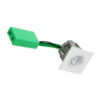 Downlight Arden GU10, max 7W LED firkantet, mat hvid